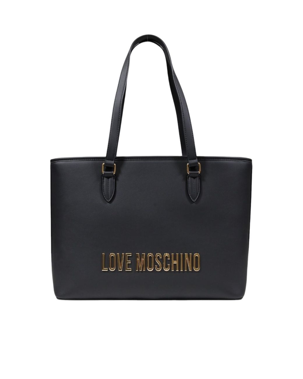 Moschino Black Double-Handle Shoulder Bag