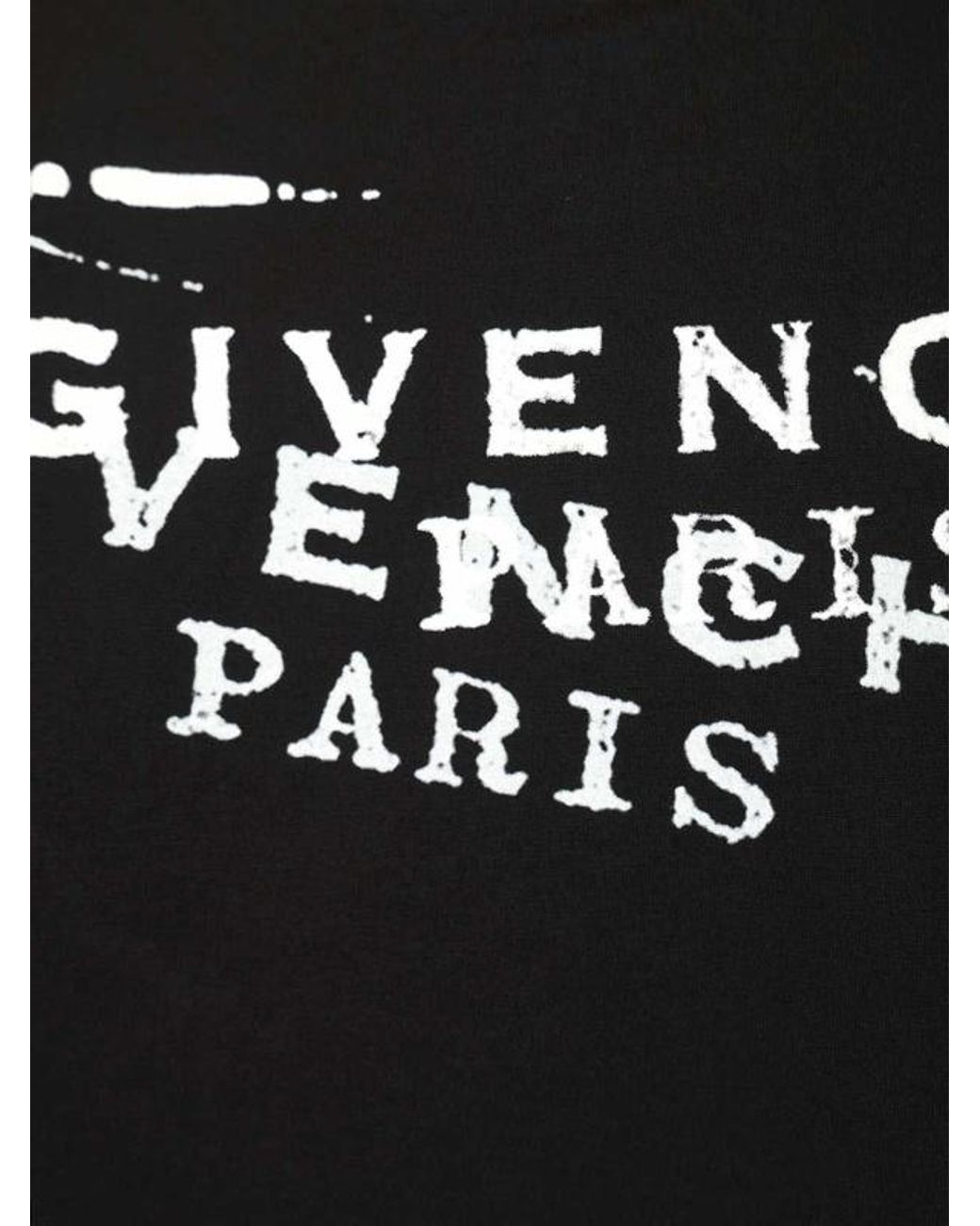 Givenchy Black Logo Printed Crewneck T-Shirt