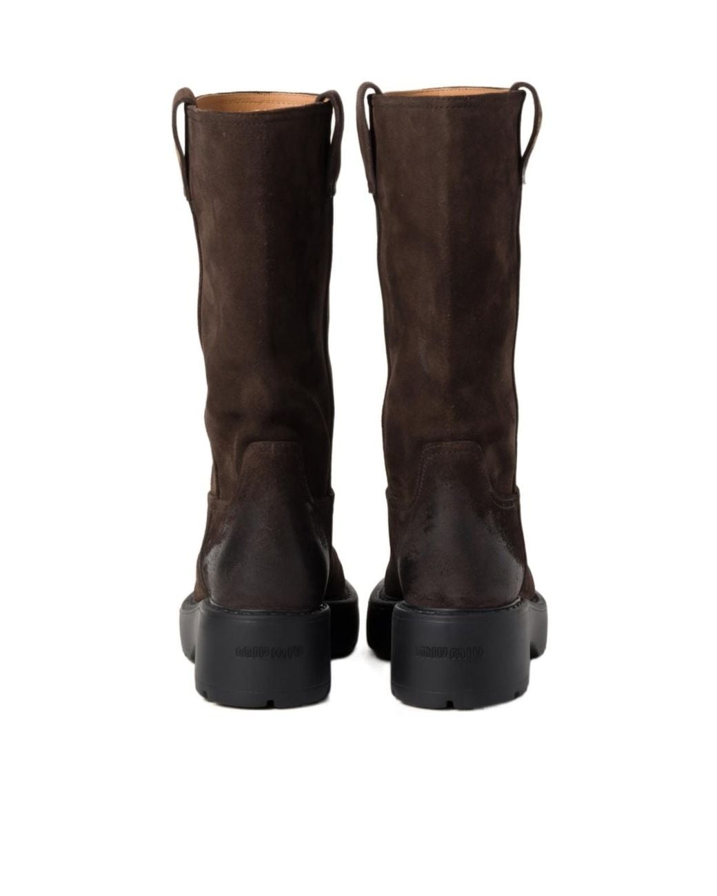 Miu Miu Brown Suede Boots