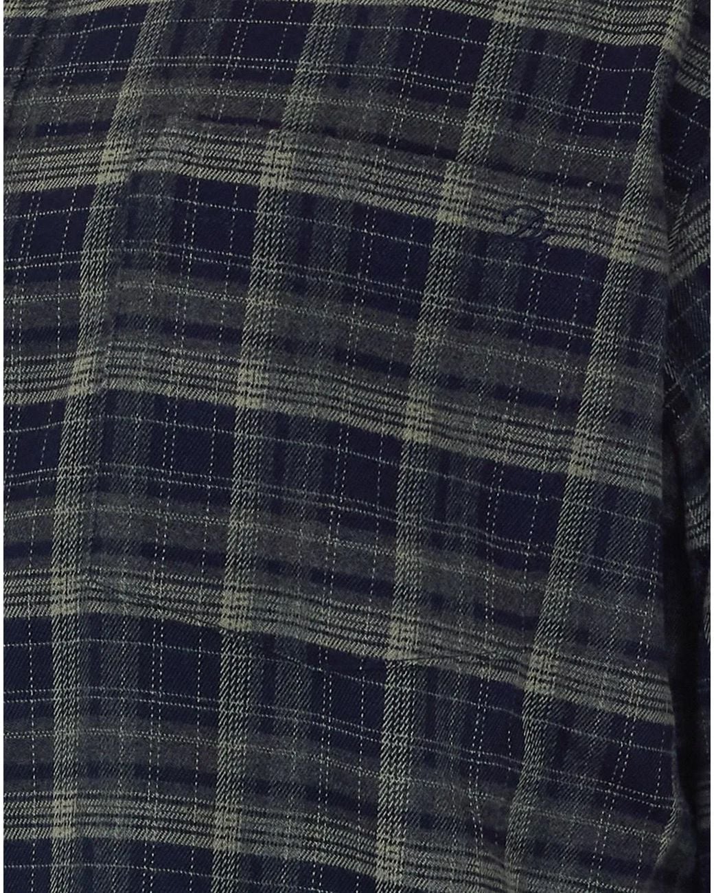 DUNST Blue Checked Flannel Shirt for men