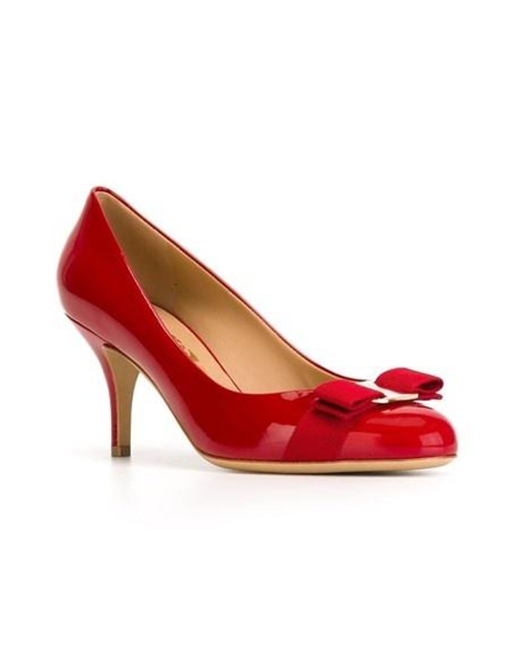 Ferragamo Red Carla' High Heels