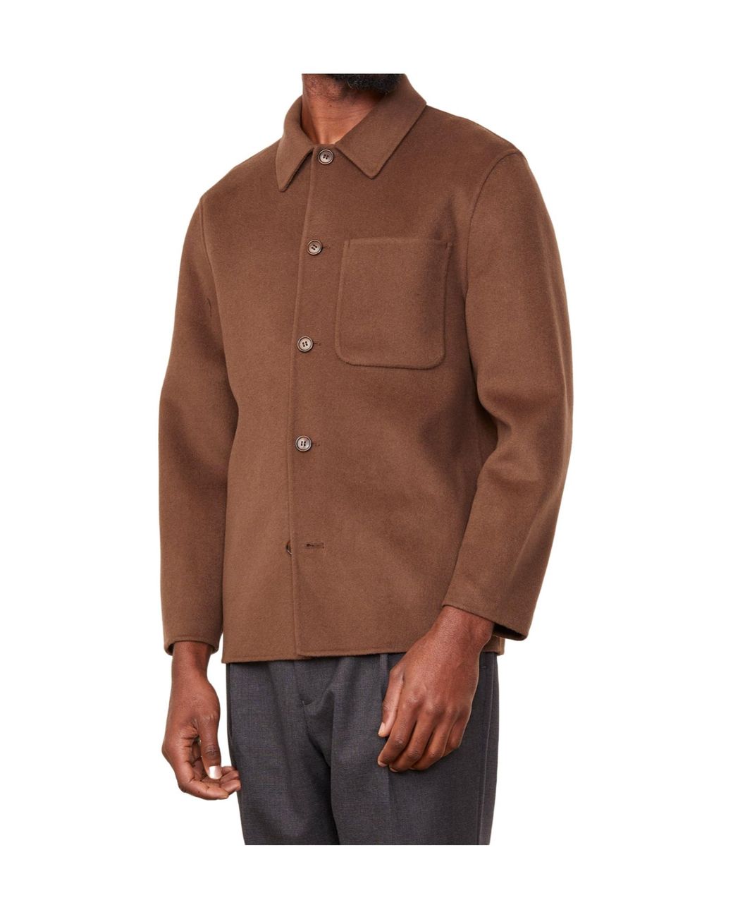 Officine Generale Brown Long Sleeve Jacket for men