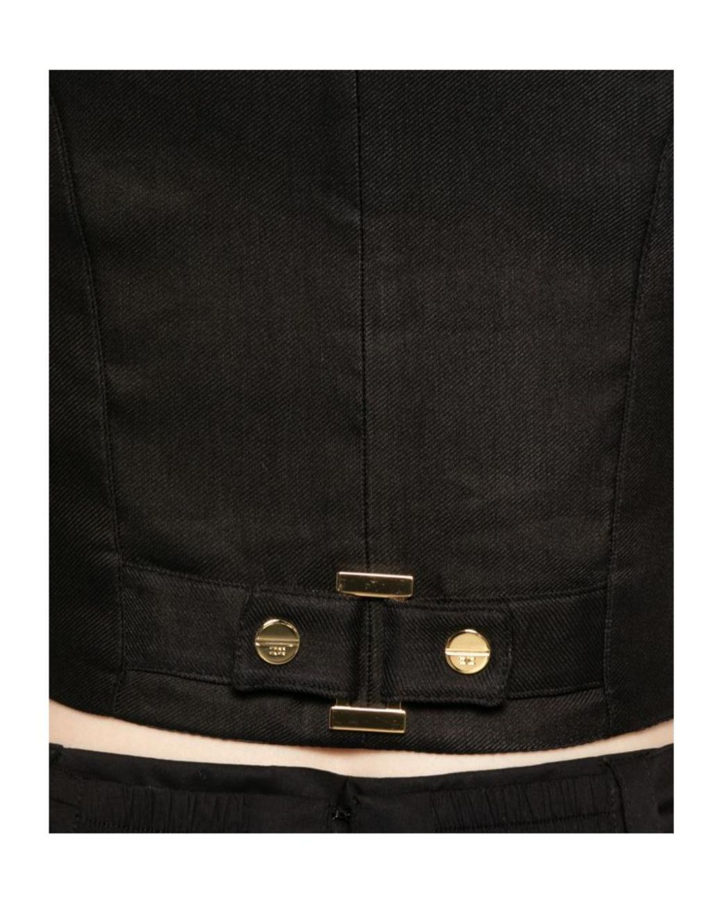 Elisabetta Franchi Black Button-Up Waistcoat