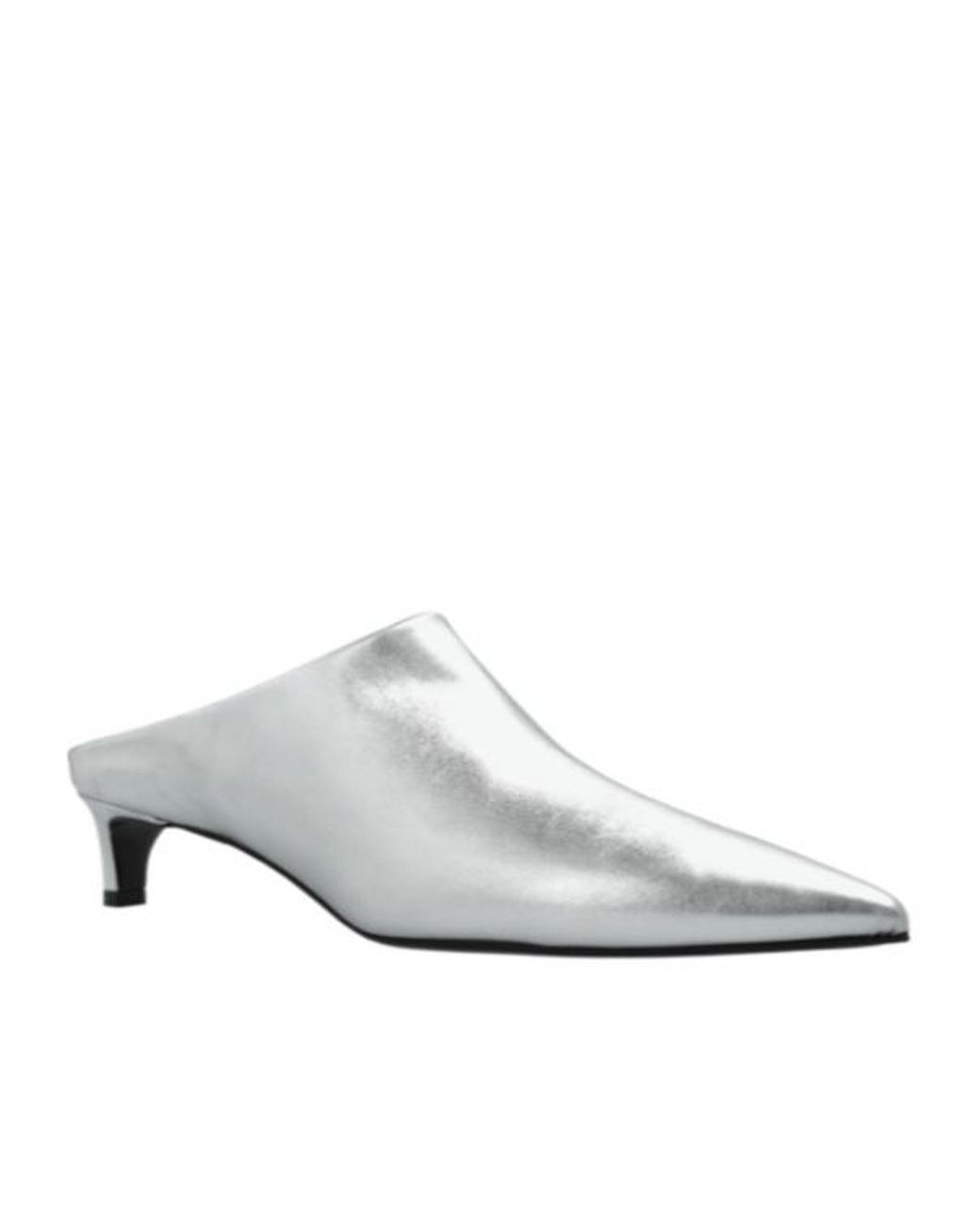 Jil Sander White Pointed Toe Slip-On Sandals