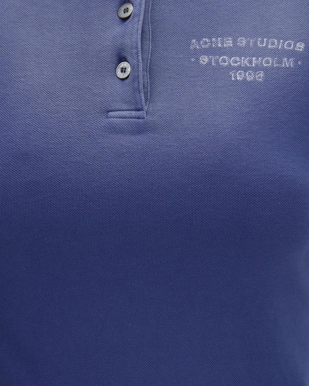 Acne Blue Sprayed Polo T-Shirt