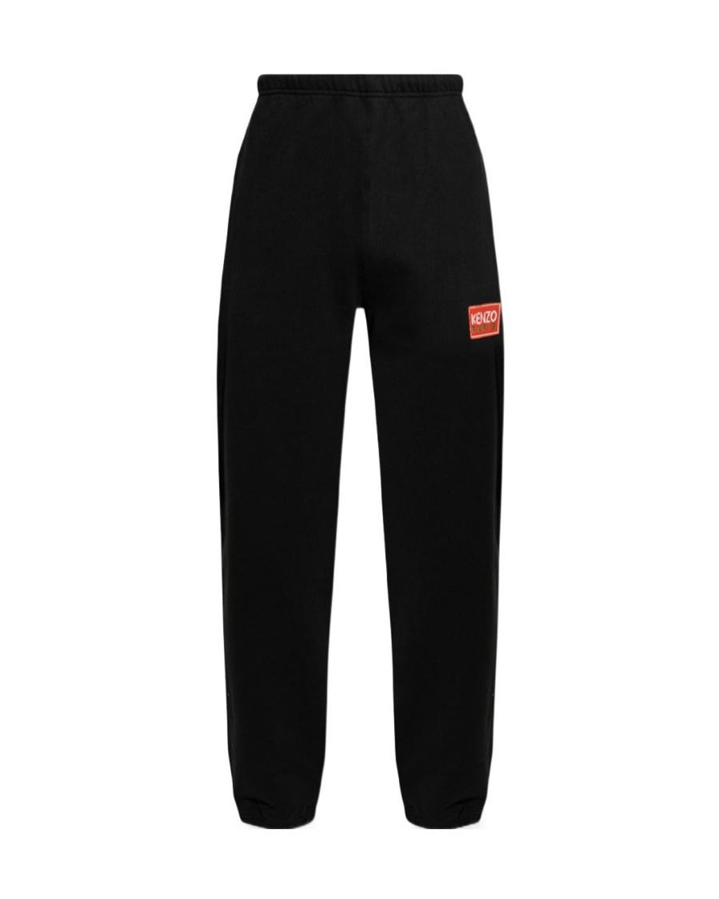 KENZO Black Logo Patch Sweatpants for men