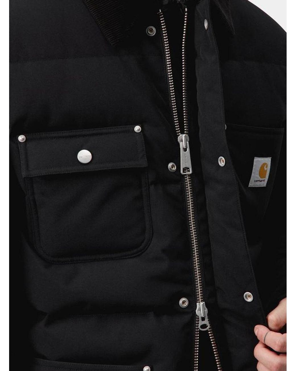 Carhartt Black Rayler Corduroy Collar Jacket for men