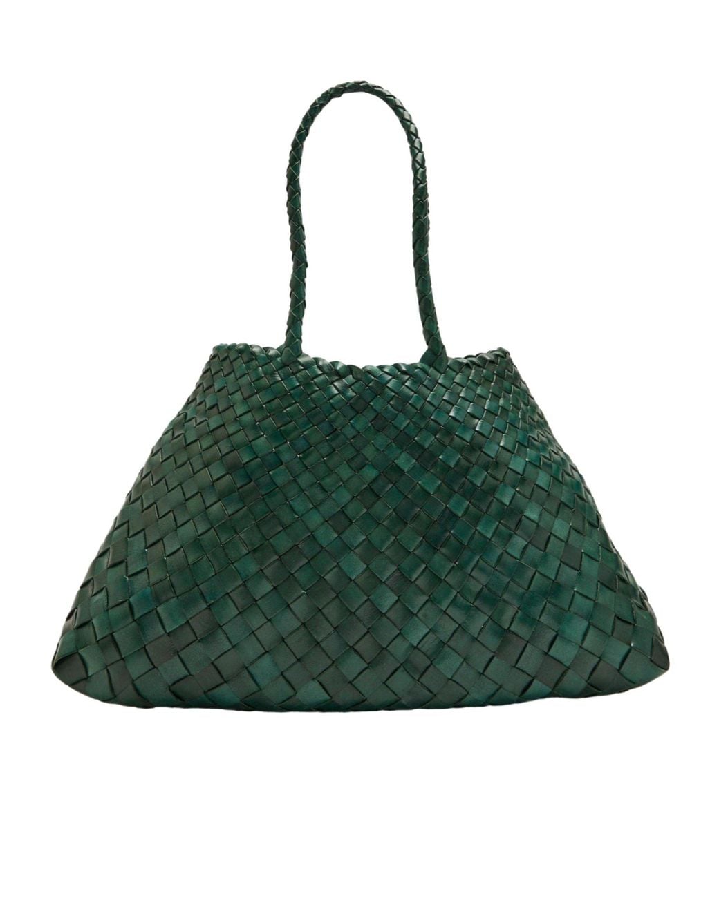 Dragon Diffusion Green Handwoven Large Tote Bag
