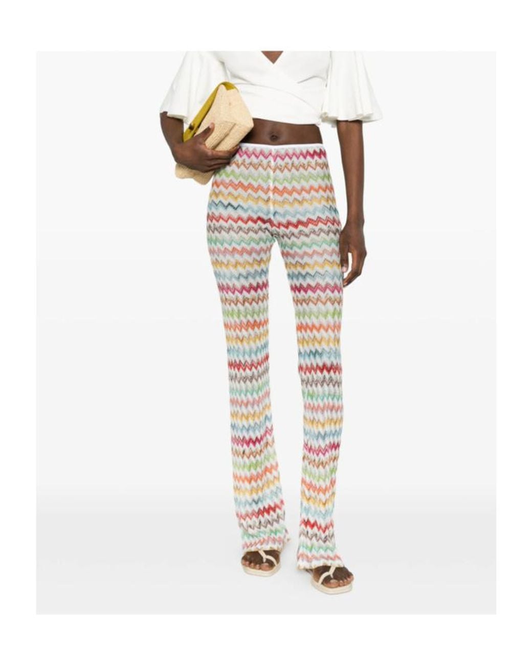 Missoni White Zigzag Trousers