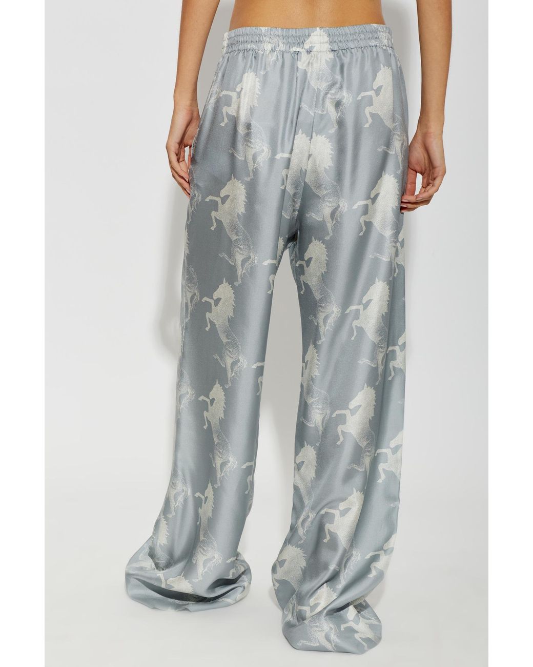 Stella McCartney Gray Wide Leg Trousers