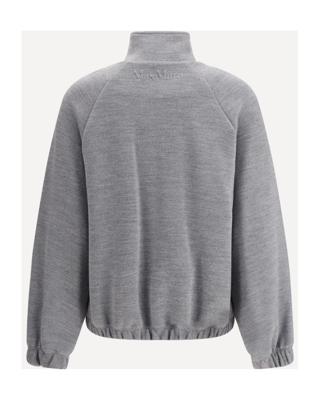 Max Mara Gray Frine High-Neck Zipped Sweatshirt