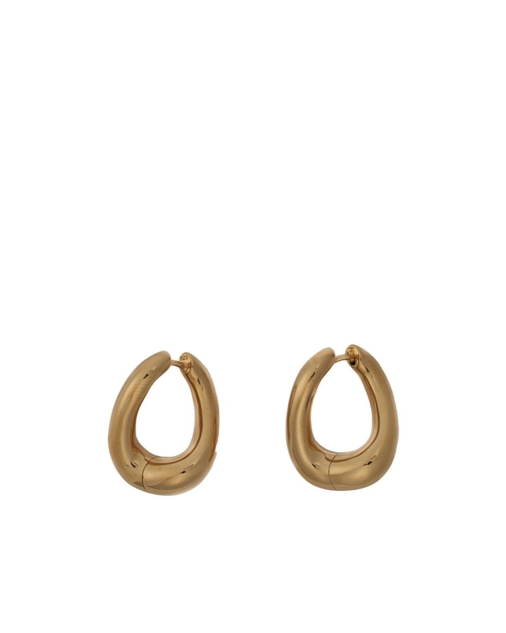 Tom Wood Metallic Twisted Loop Earrings for men