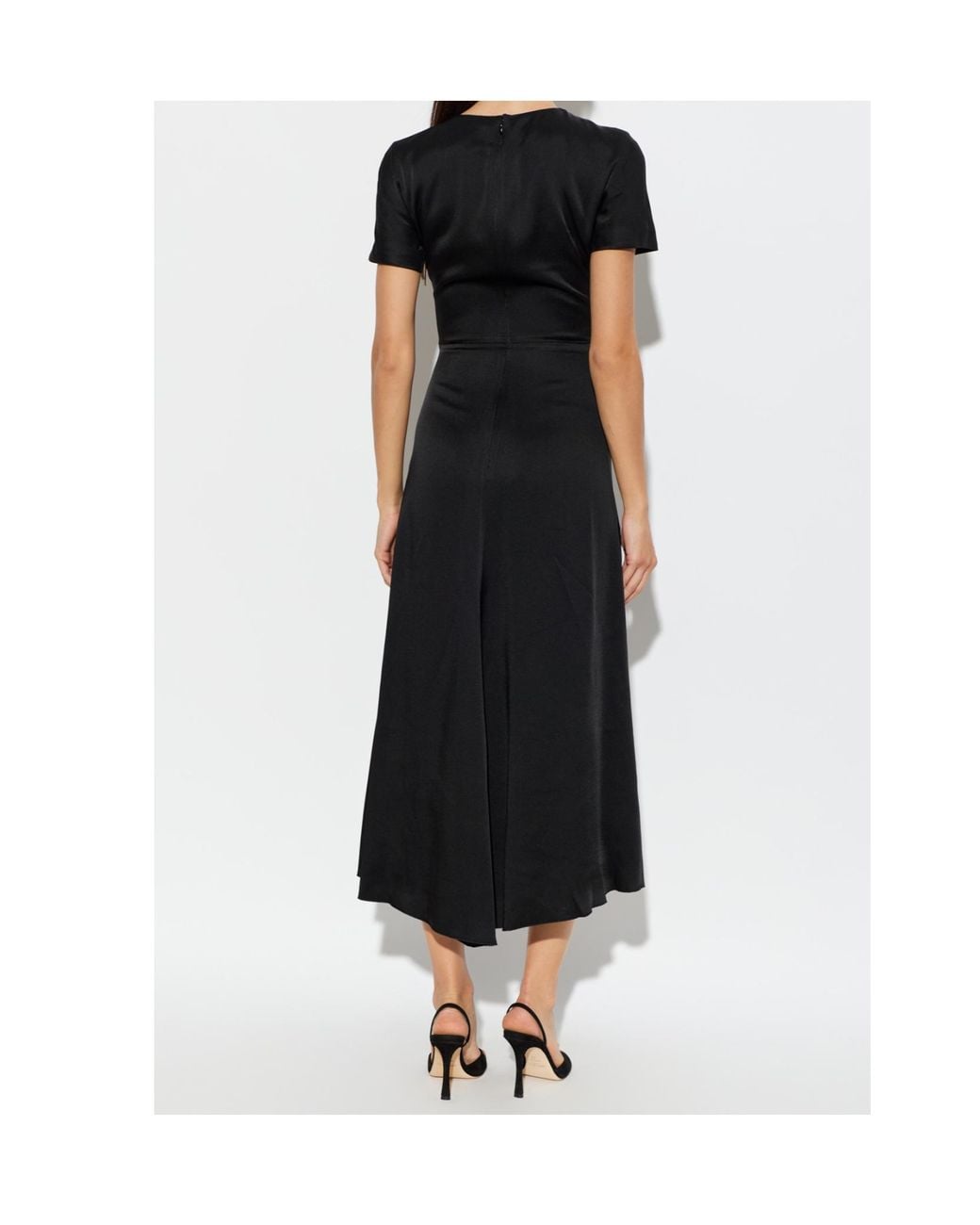 Victoria Beckham Black Blaire Midi Dress
