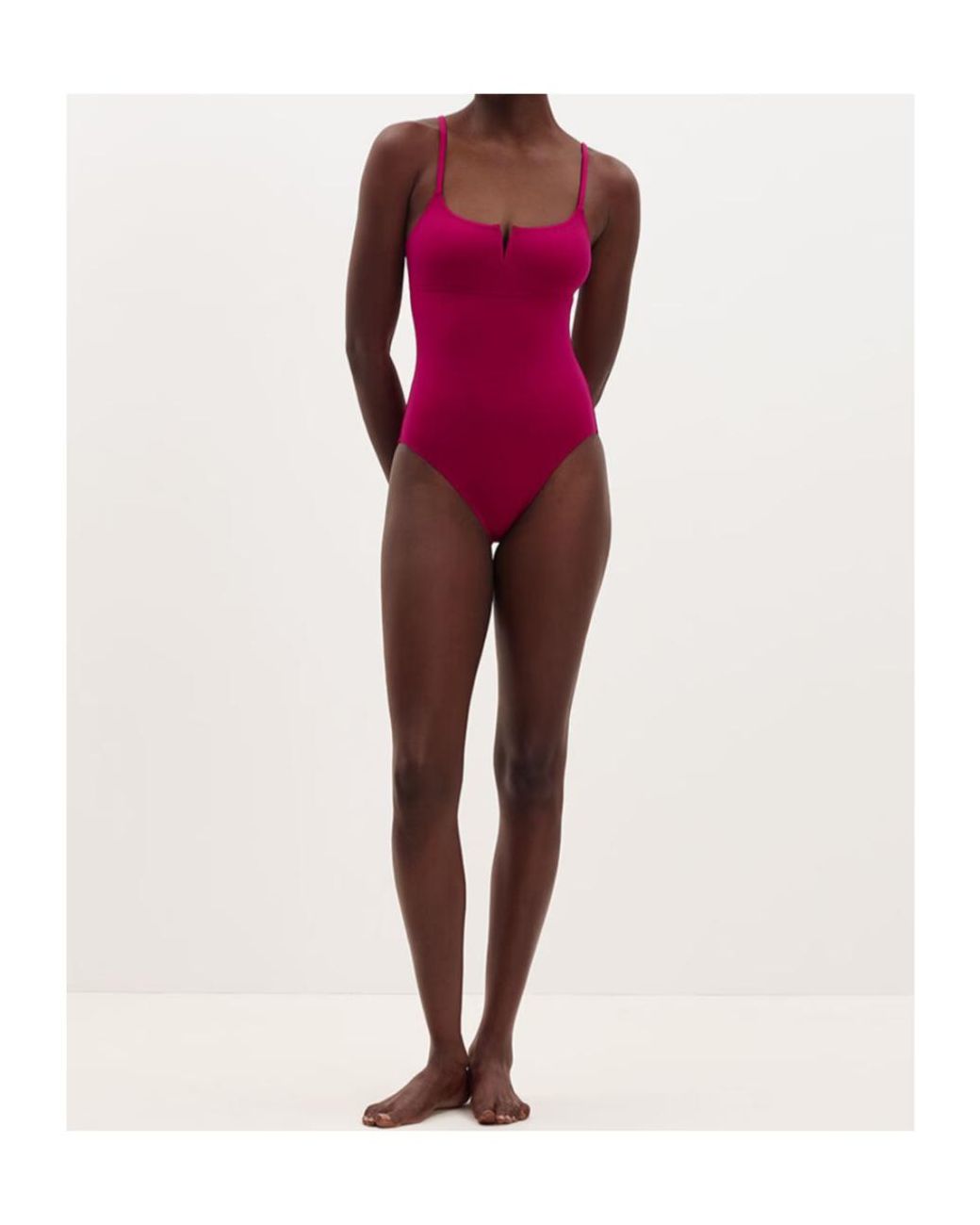 Eres Red Intense Scoop-Neck Swimsuit