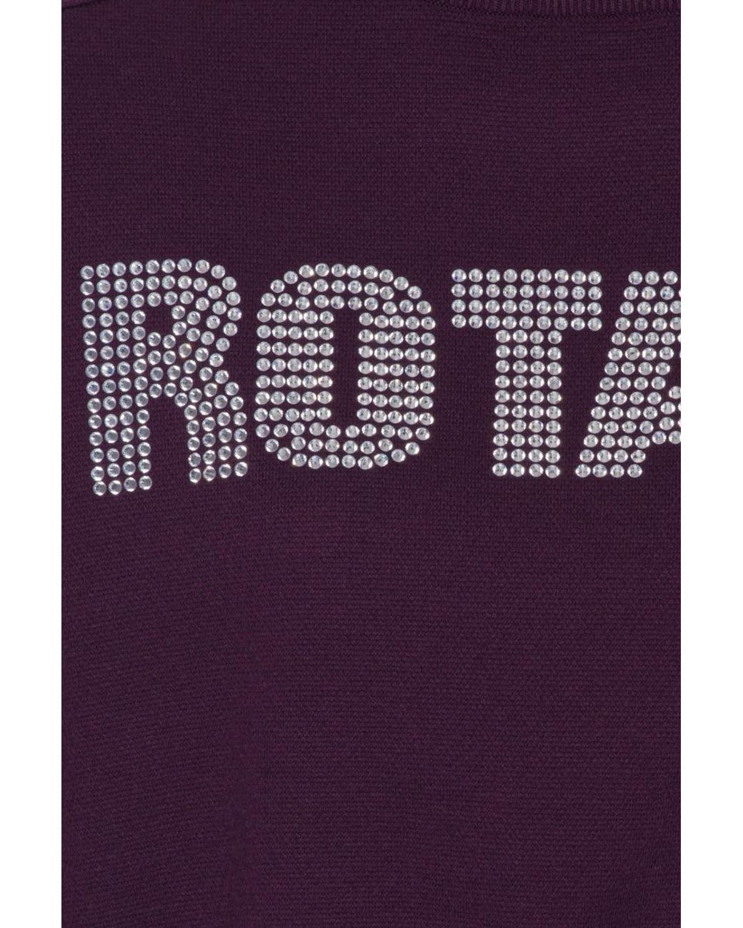 ROTATE BIRGER CHRISTENSEN Purple Logo Sweater