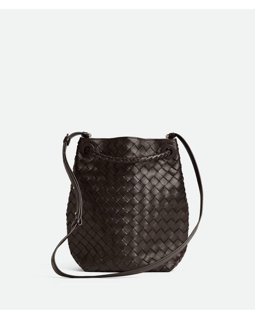 Bottega Veneta Black Small Andiamo Bucket Bag