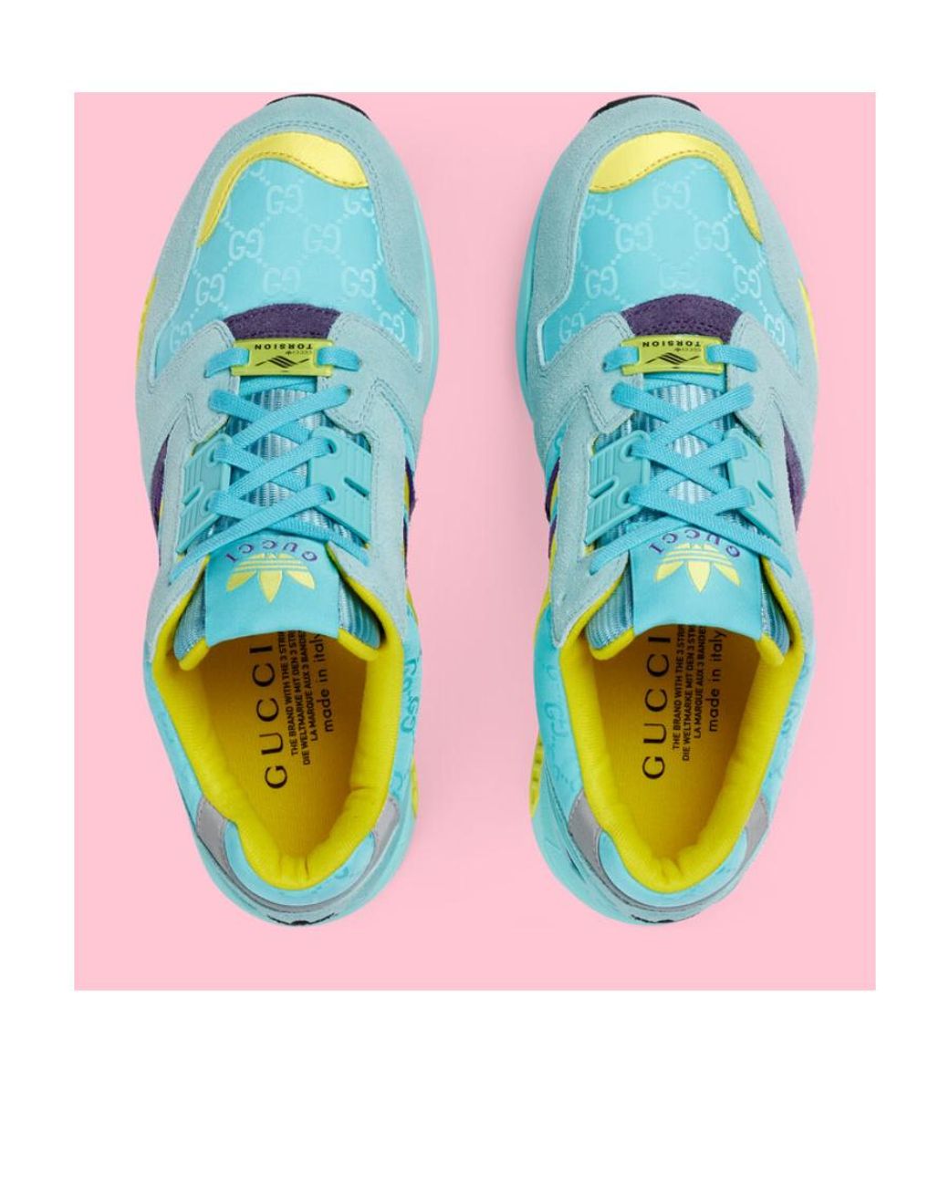 Gucci X Adidas Zx8000 Casual Trainers in Blue | Lyst