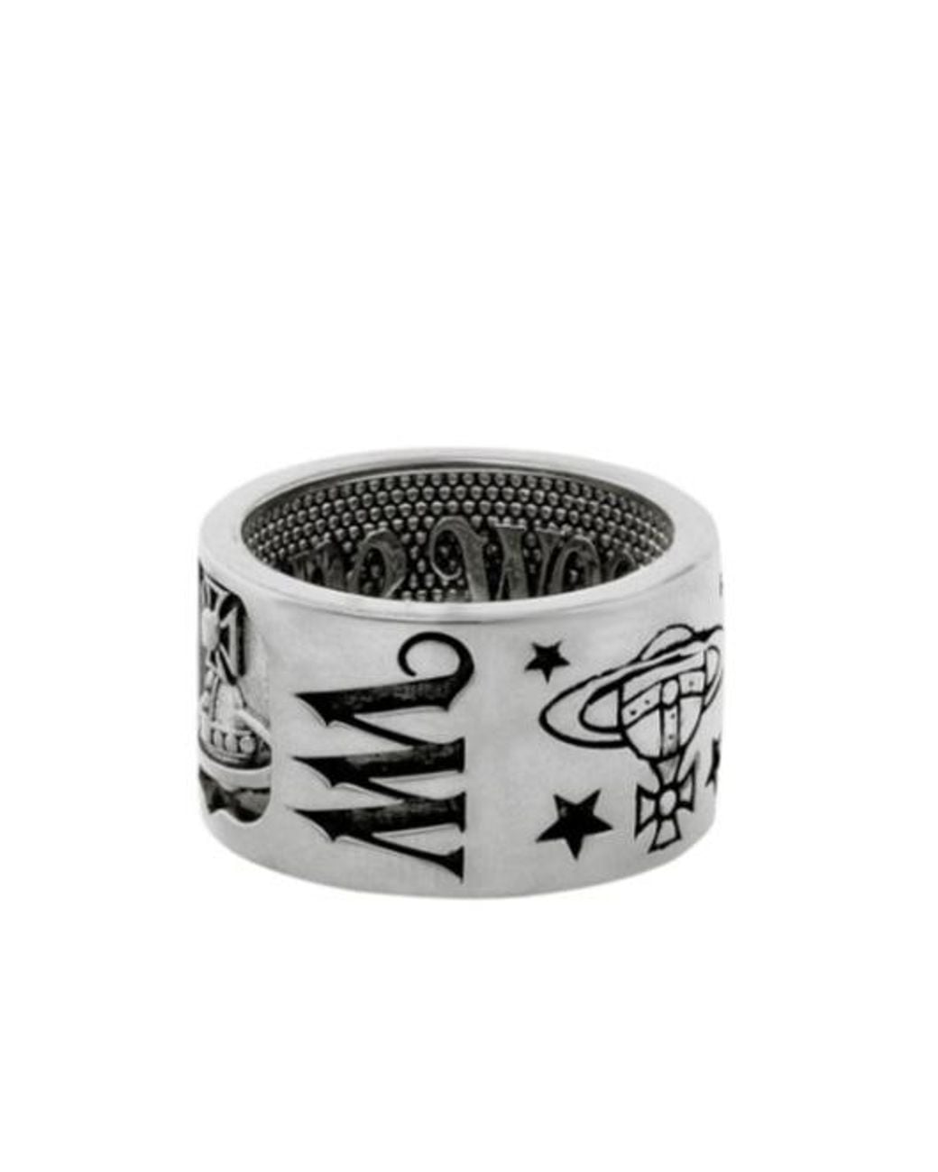 Vivienne Westwood White Lancelot Ring for men
