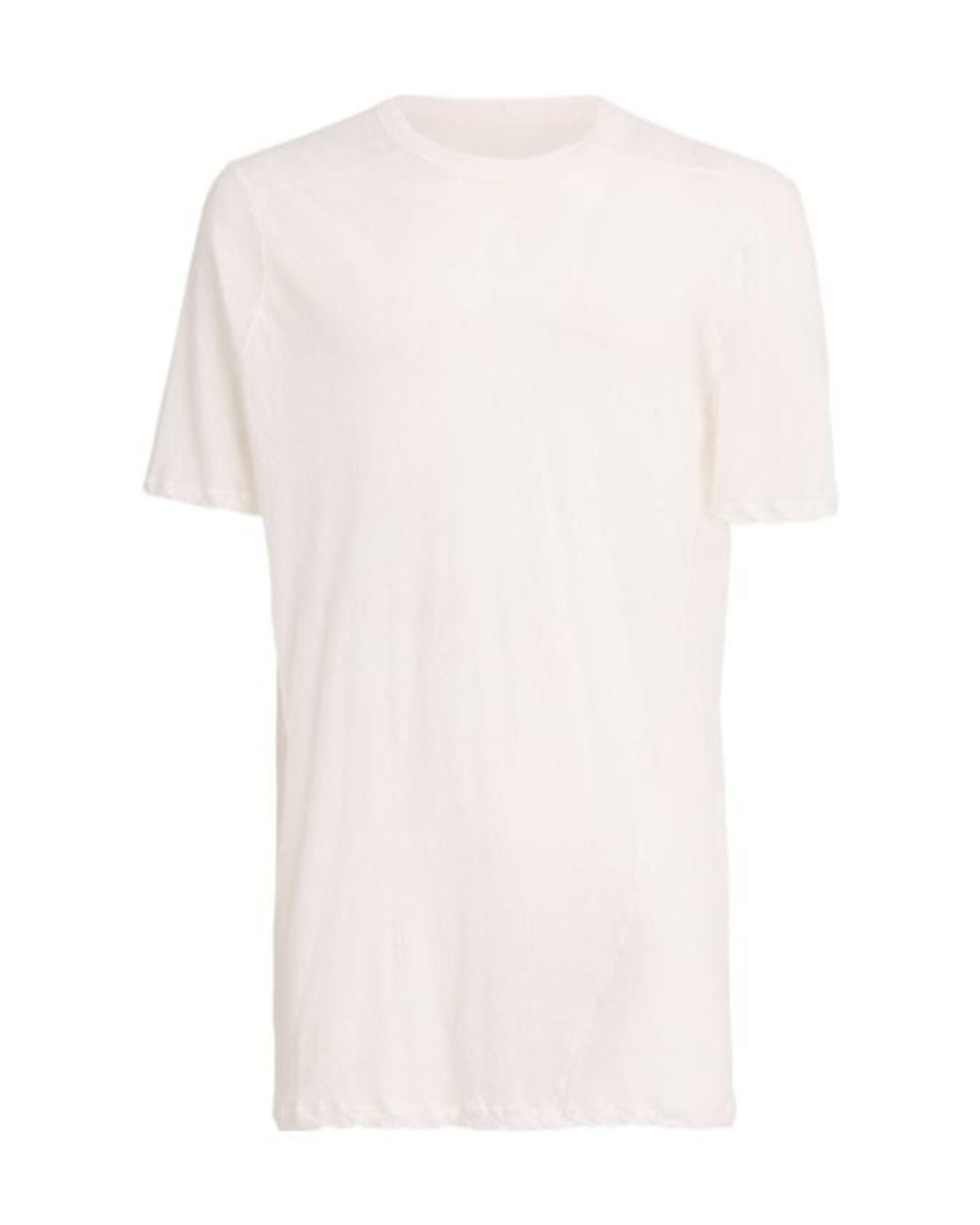 Rick Owens White Crewneck Shortsleeve for men