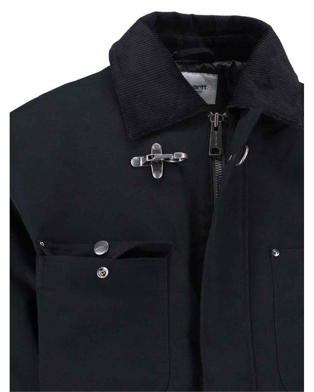 Carhartt Black Adair Logo Patch Jacket for men