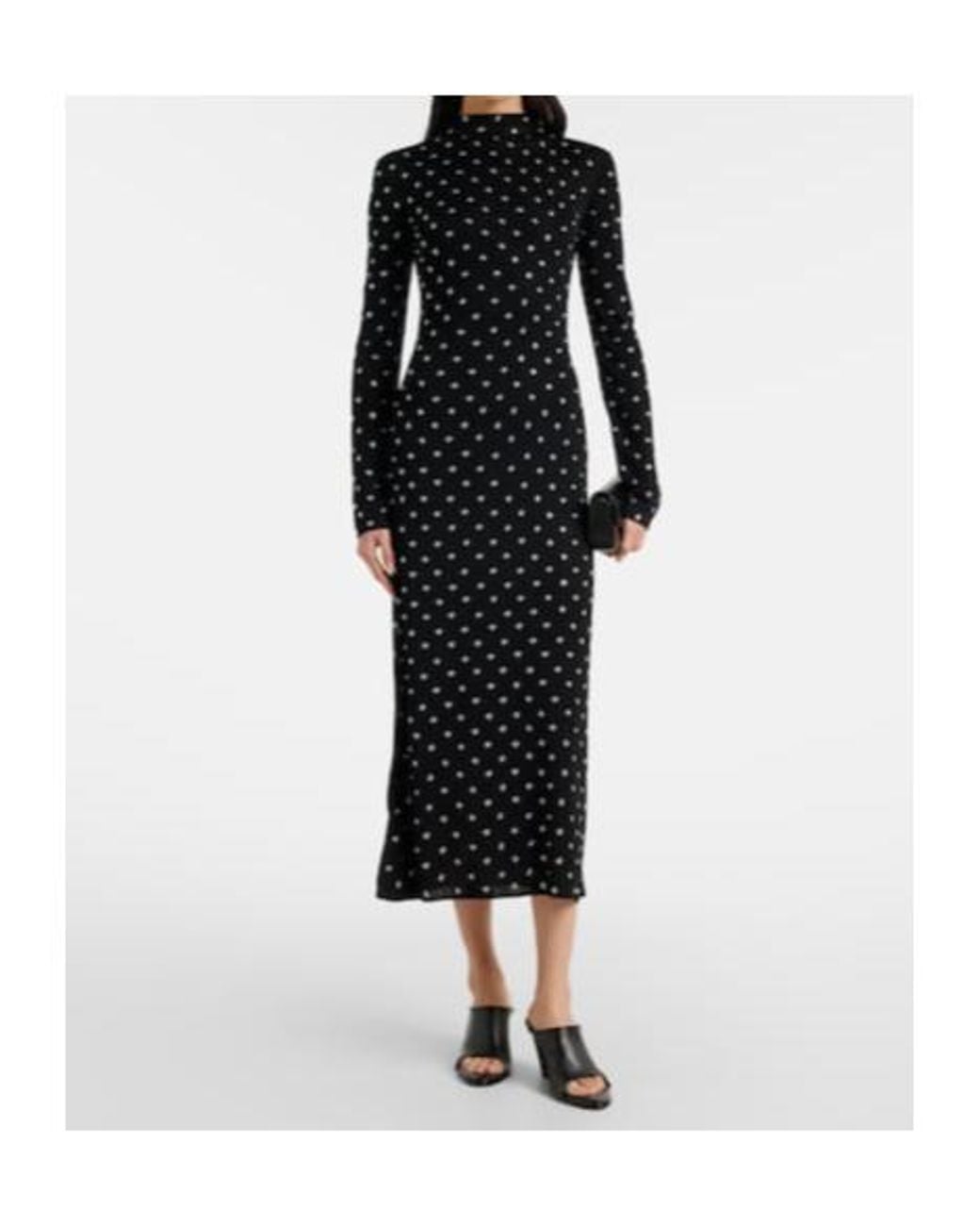Altuzarra Black Studded Jersey Maxi Dress