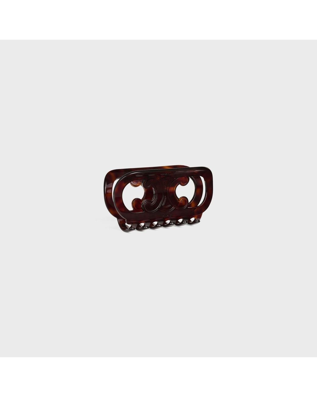 Céline White Maillon Triomphe Hair Claw