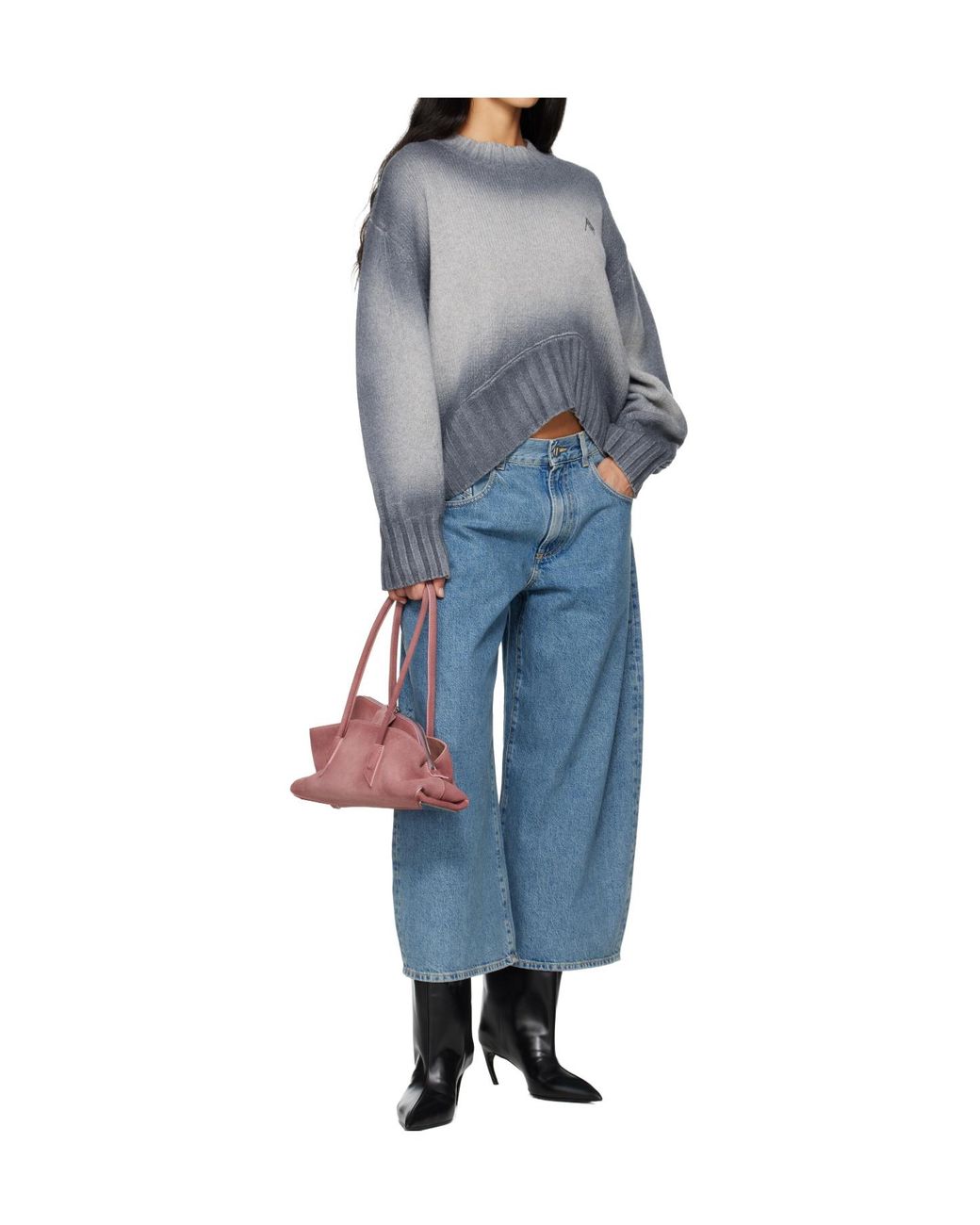 The Attico Blue The Soft Knitted Jumper