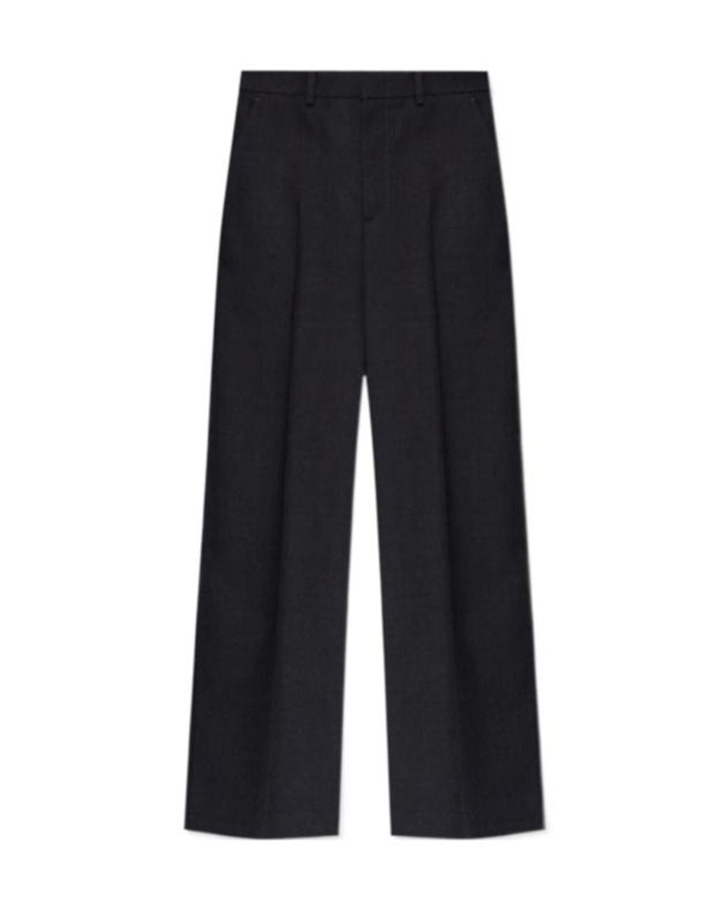 Gucci Blue Gabardine High-Waisted Trousers