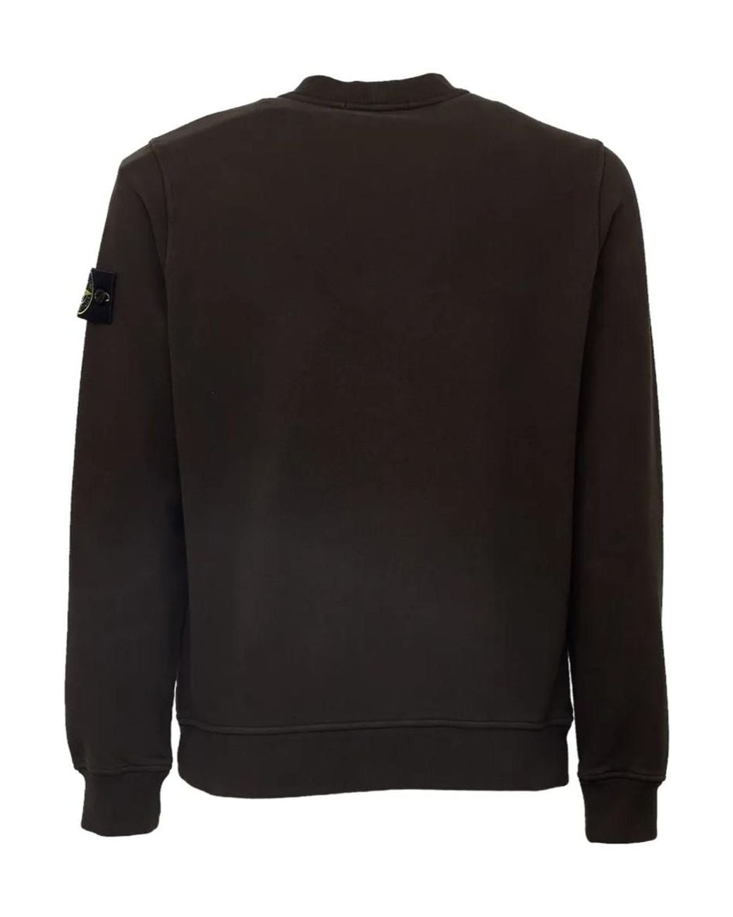 Stone Island Black Button-Pocket Logo-Patch Sweater for men