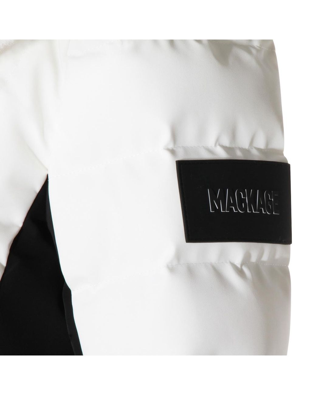Mackage White Belted-Waist Ski Jacket