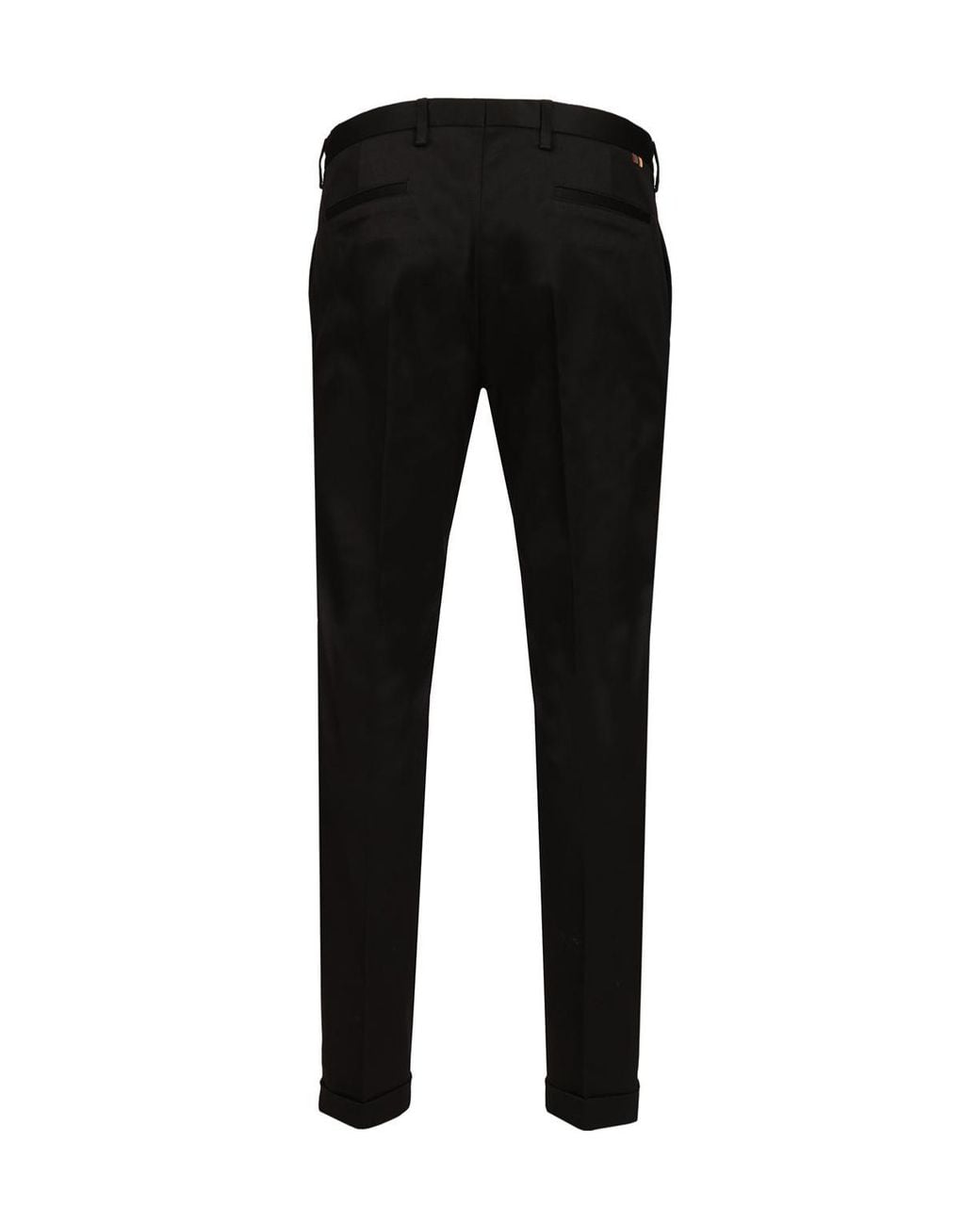 Paul Smith Black Slim Fit Cuffed Chino Pants for men