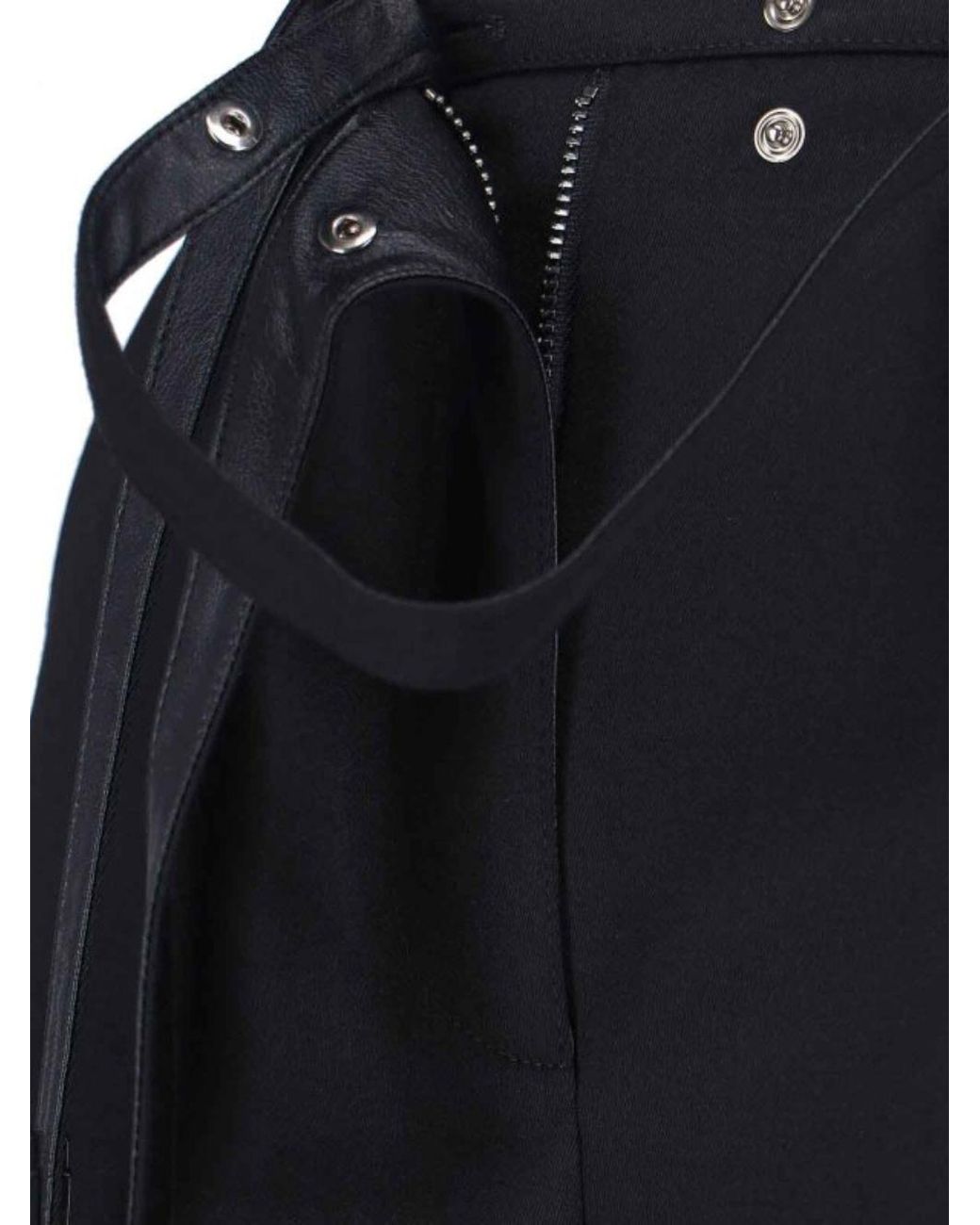 DIESEL Black Belted Straight-Leg Pants