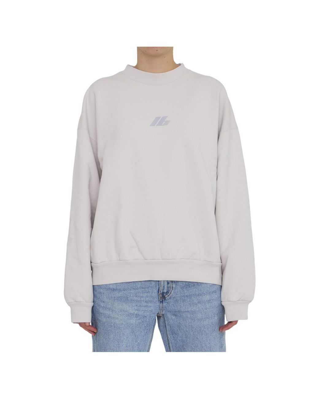 Balenciaga White Activewear Crewneck Sweatshirt