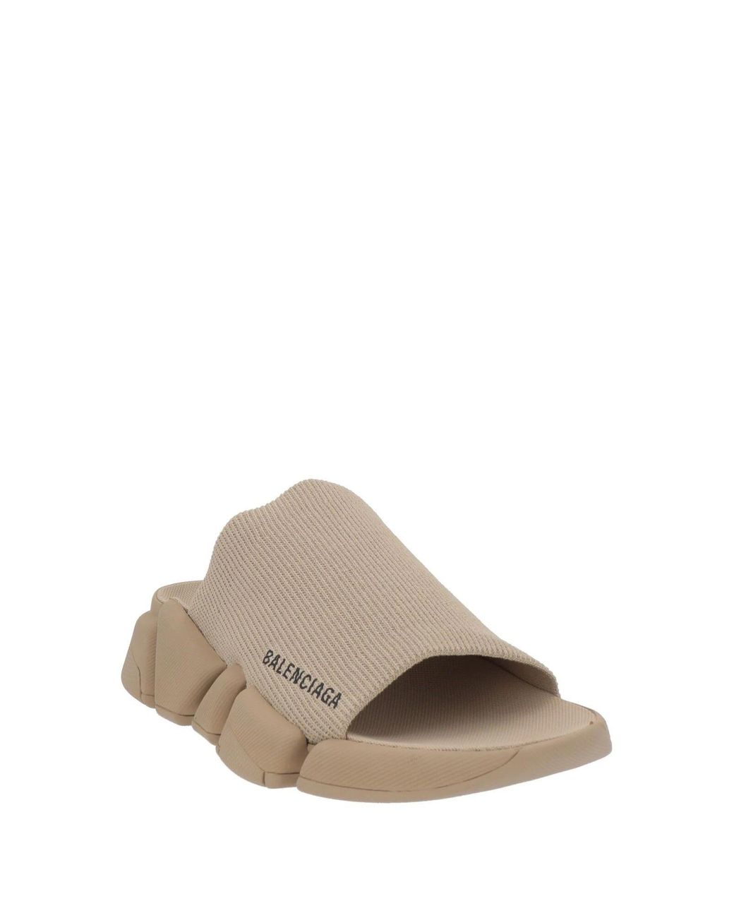 Balenciaga Natural Printed Slippers