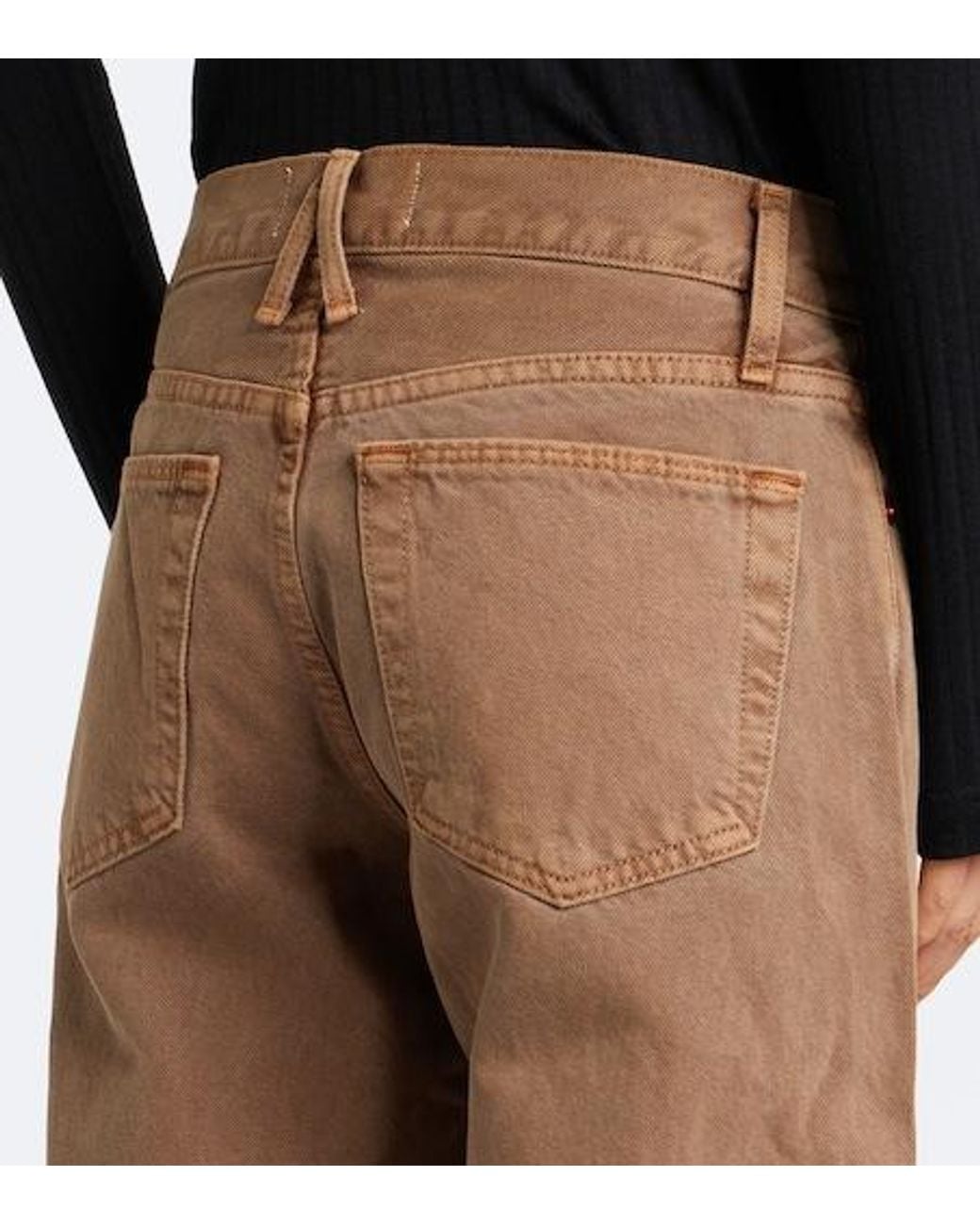 SLVRLAKE Denim Brown Jamie Wide-Leg Jeans
