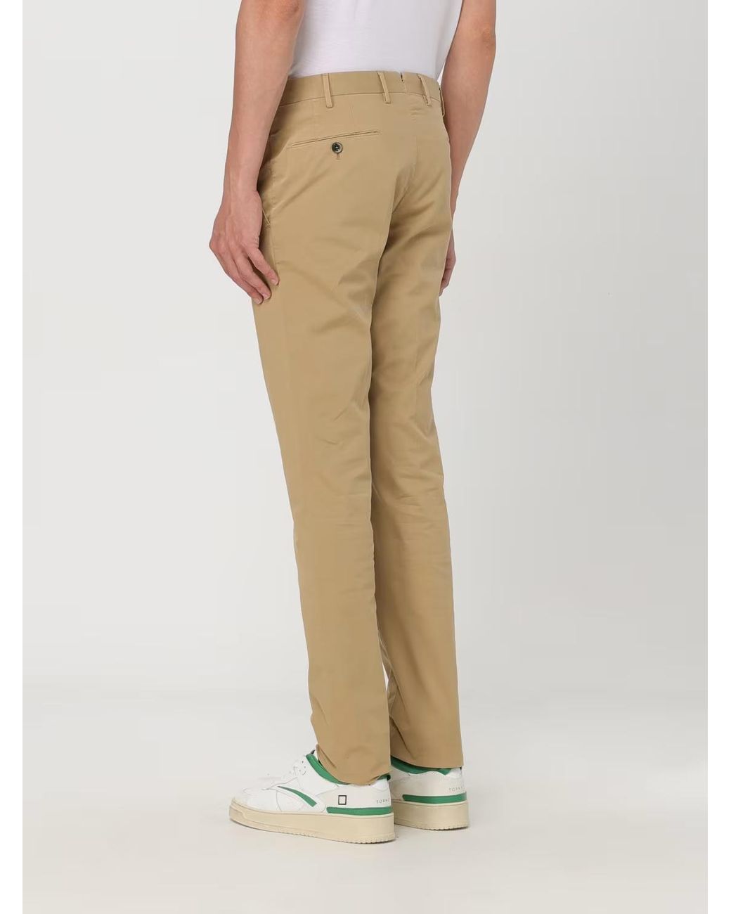 PT01 Natural Pt Torino Tailored Trousers for men