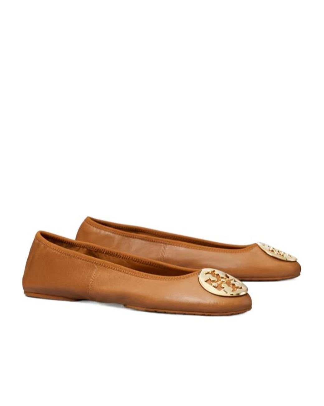 Tory Burch Brown Reva Travel Ballet
