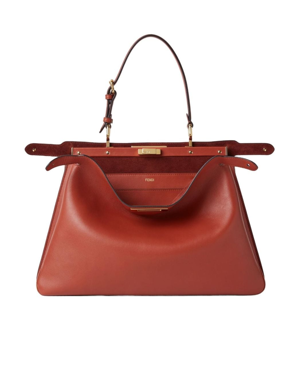 Fendi Red Sienna Leather Bag