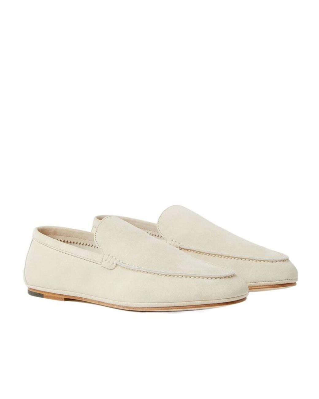 Loro Piana White Summer Anton Walk Loafer for men