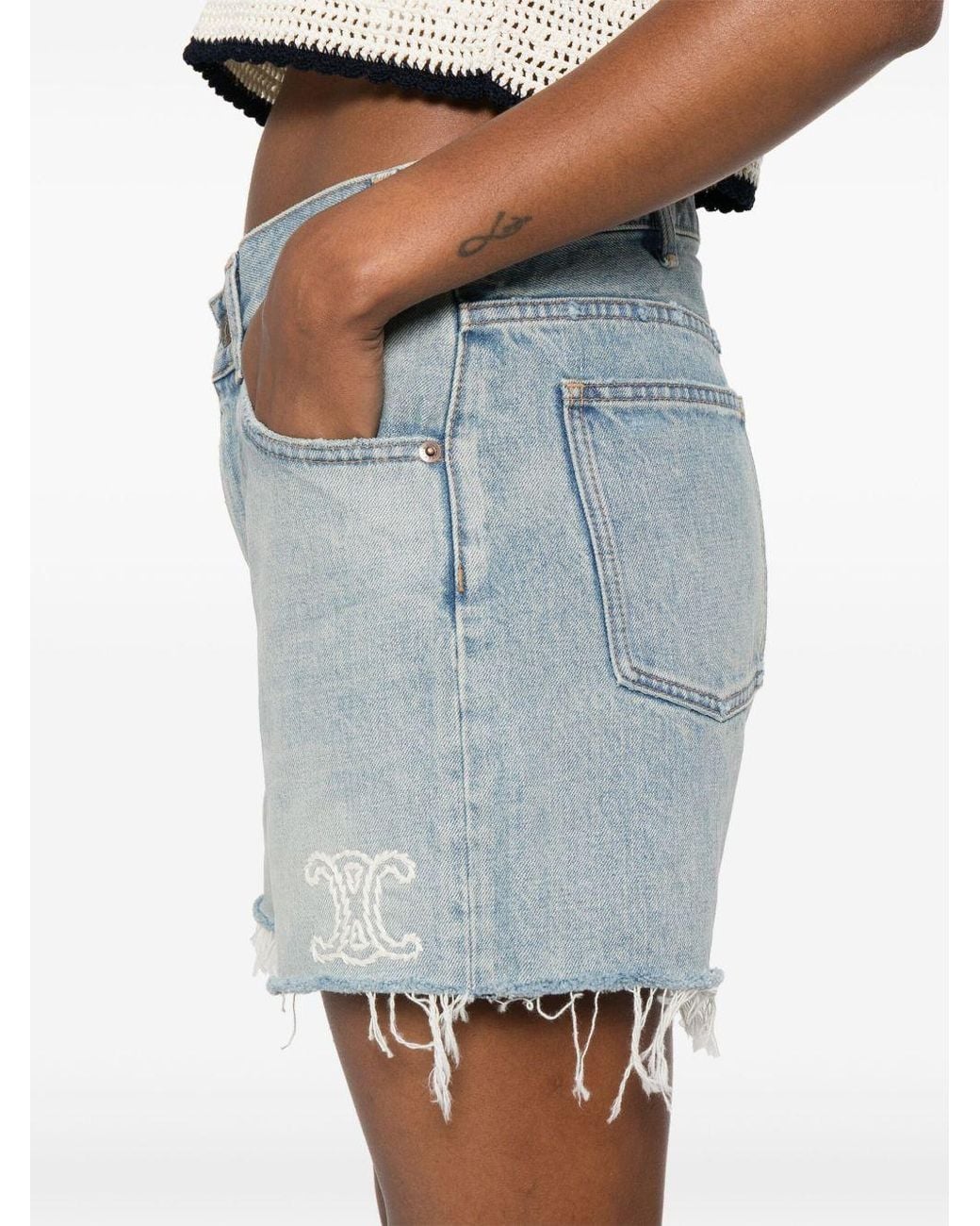 Céline Blue Skate Shorts