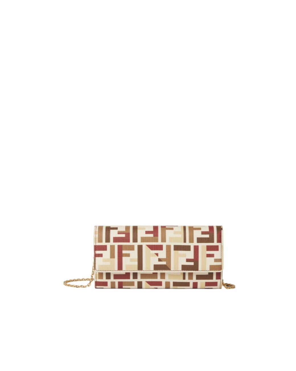 Fendi Multicolor Roma Chained Continental Wallet