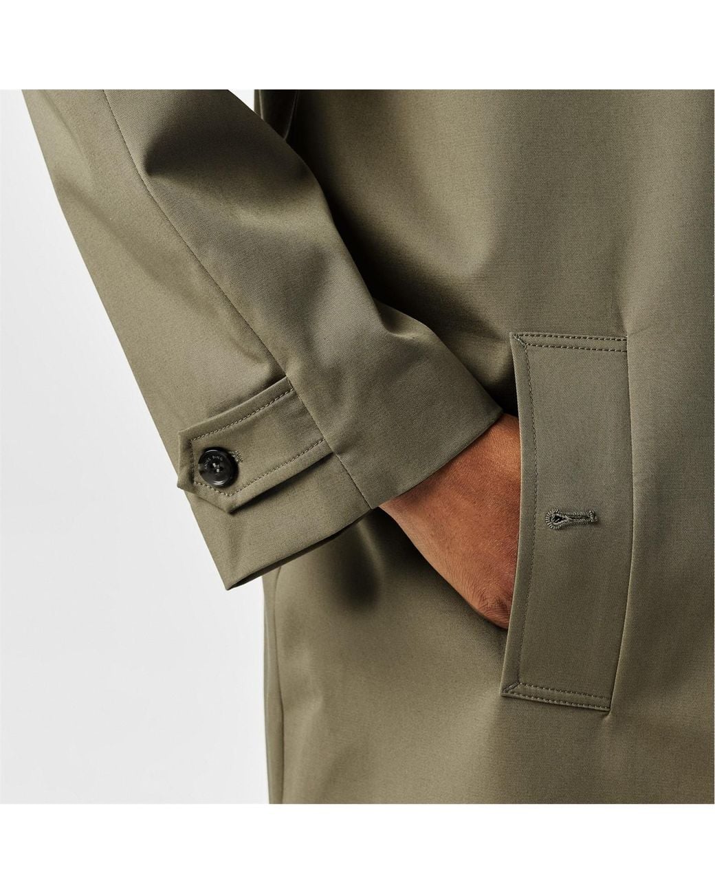 Anine Bing Green Lapel Long Sleeve Coat