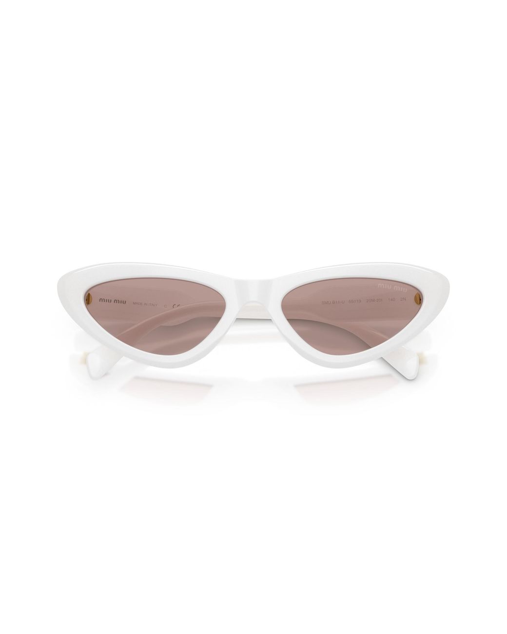 Miu Miu Pink Eyewear Cat Eye Frame Sunglasses