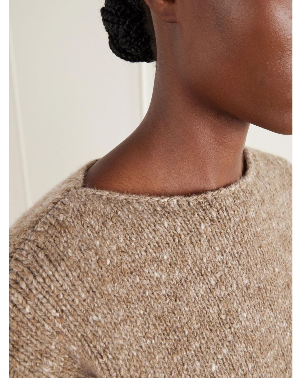 Auralee Brown Wool Sweater
