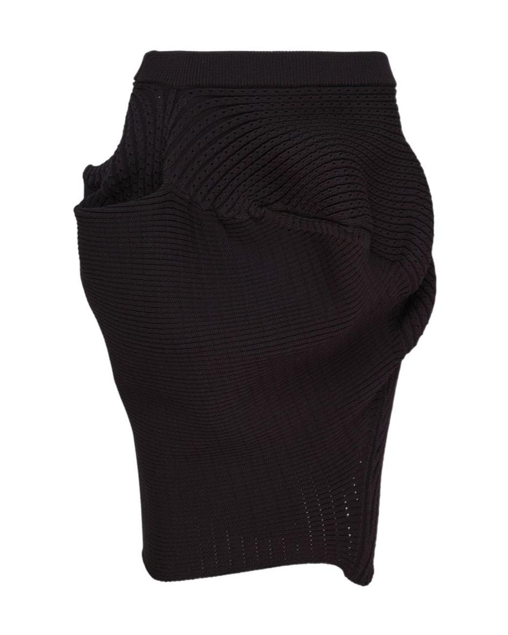 Issey Miyake Black Knit Skirt