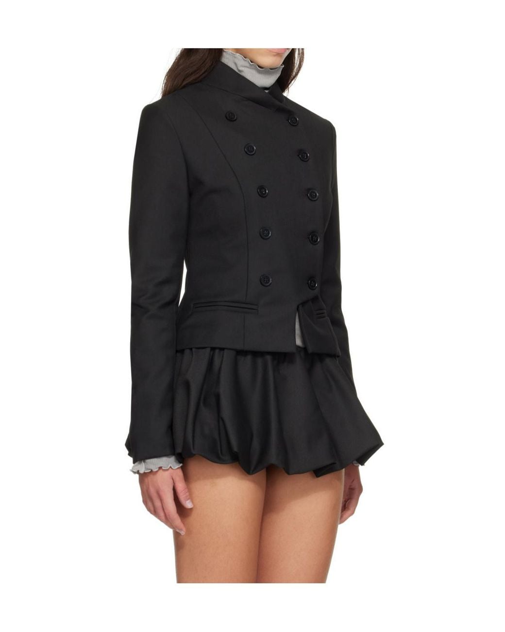GIMAGUAS Black Christy Double-Breasted Jacket