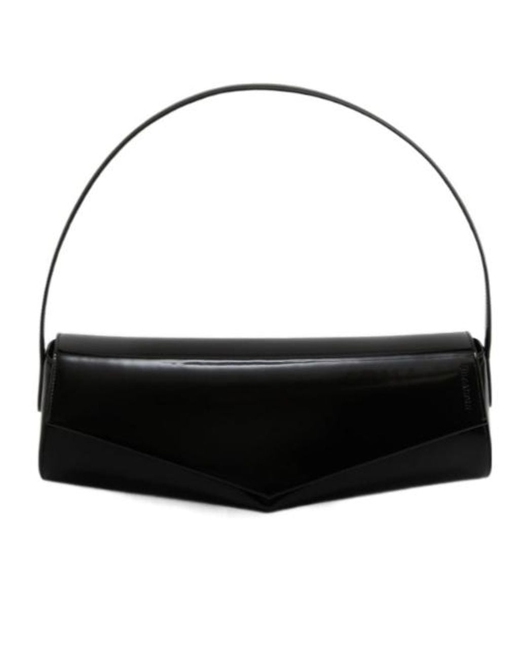 Jil Sander Black Kante Flap Shoulder