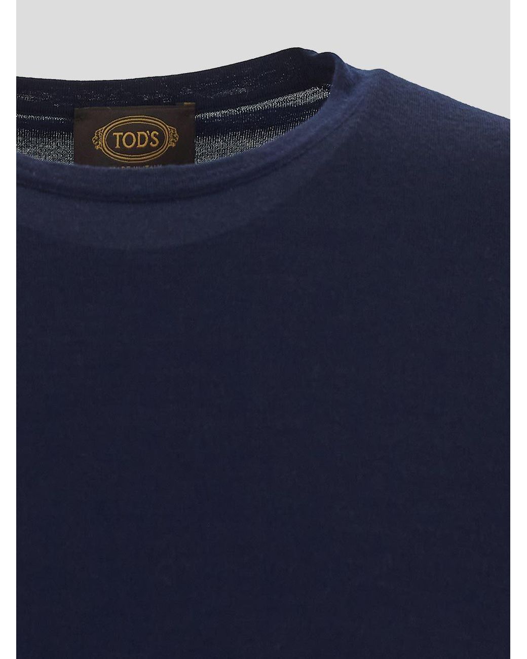 Tod's Blue Round Neck Jumper for men