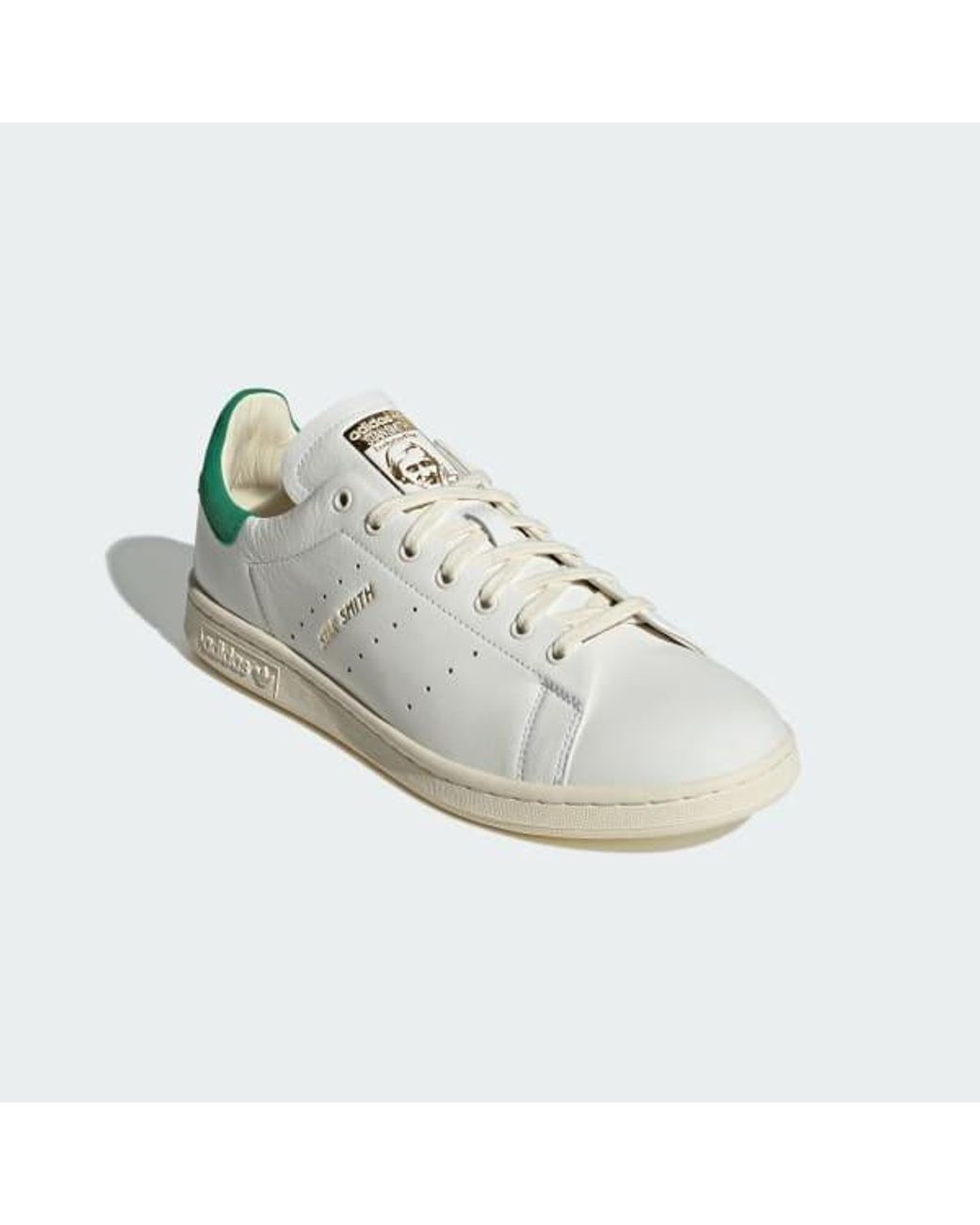 Adidas White Originals Stan Smith Lux Lace-Up Sneakers for men