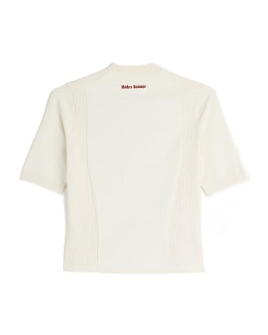 Adidas Originals White X Wales Bonner Knitted Short-Sleeved Top